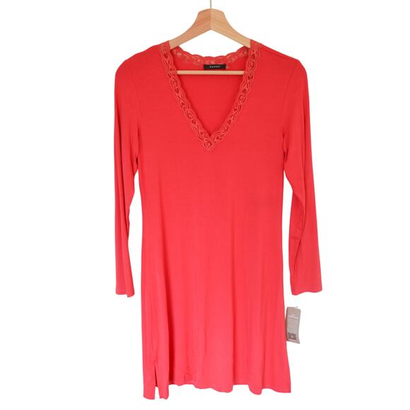 Natori Feathers Essential Sleepshirt Pink New With Tag Size X Small - Picture 1 of 7